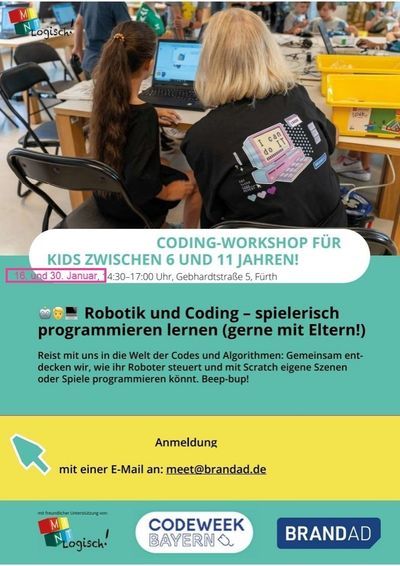 Flyer zum Workshop bei Brandad