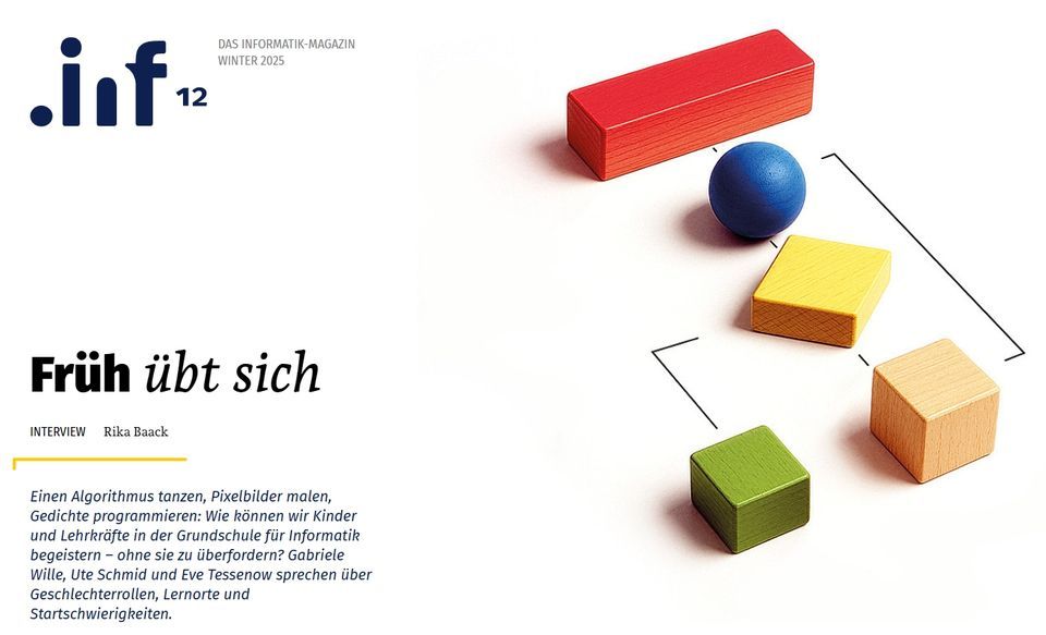 Hero-Sektion des Artikels auf der .inf Website